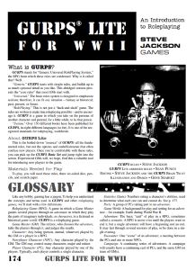 GURPS WWII: Lite