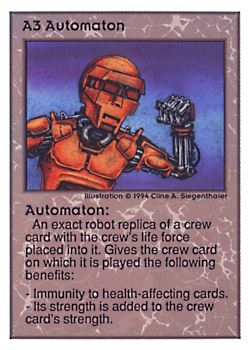           A3 ‑ Automaton  Set: UE  Rarity: R1    Artist: Cline A. Siegenthaler    