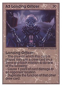           A3 ‑ Landing Officer  Set: UE  Rarity: U1    Artist: John Holland    