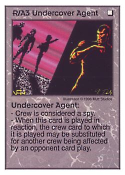           R/A3 ‑ Undercover Agent  Set: Pir  Rarity: U1    Artist: Mutt Studios    