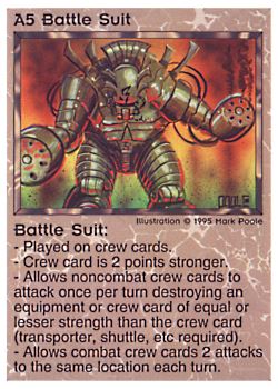           A5 ‑ Battle Suit  Set: NE  Rarity: U1    Artist: Mark Poole    