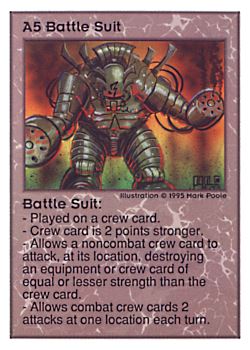           A5 ‑ Battle Suit  Set: UE  Rarity: U1    Artist: Mark Poole    