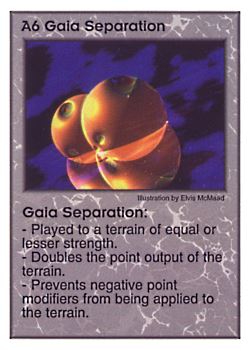           A6 ‑ Gaia Separation  Set: Pir  Rarity: U1    Artist: Elvis McMaad    