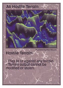           A6 ‑ Hostile Terrain  Set: Pir  Rarity: U1    Artist: Bob Wesson    