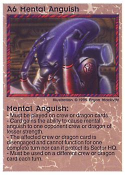           A6 ‑ Mental Anguish  Set: NE  Rarity: R1    Artist: Bryon Wackwitz    