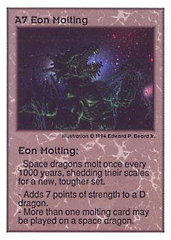          A7 ‑ Eon Molting  Set: UE  Rarity: V1    Artist: Edward P. Beard Jr.    