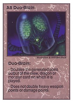           A8 ‑ Duo‑Brain  Set: UE  Rarity: V1    Artist: Ben Peck    