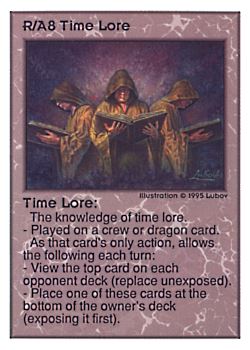           R/A8 ‑ Time Lore  Set: UE  Rarity: V1    Artist: Lubov    
