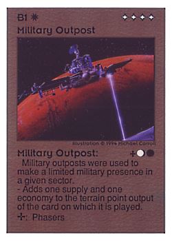           B1 ‑ Military Outpost  Set: UE  Rarity: C1    Artist: Michael Carroll    