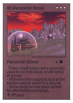           B1 ‑ Personal Base  Set: UE  Rarity: U1    Artist: Nicole Harsch    