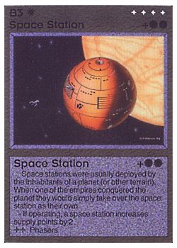           B3 ‑ Space Station  Set: BE  Rarity: U1    Artist: Gary A. Kalin    