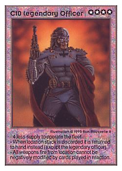           C10 ‑ Legendary Officer  Set: UE  Rarity: E1    Artist: Ron Rousselle II    