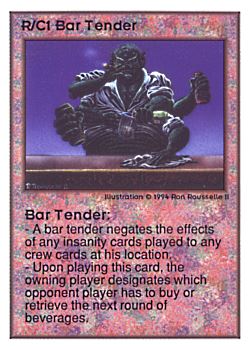           R/C1 ‑ Bar Tender  Set: UE  Rarity: R1    Artist: Ron Rousselle II    
