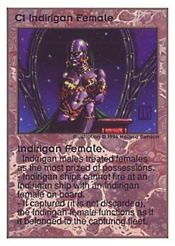           C1 ‑ Indirigan Female  Set: UE  Rarity: R1    Artist: Melissa A. Benson    