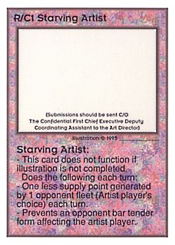           R/C1 ‑ Starving Artist  Set: UE  Rarity: V1    Artist: some guy    