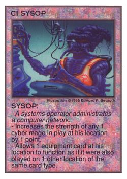           C1 ‑ Sysop  Set: UE  Rarity: R1    Artist: Edward P. Beard Jr.    