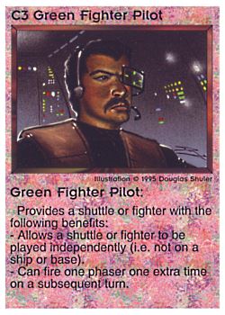           C3 ‑ Green Fighter Pilot  Set: NE  Rarity: C1    Artist: Douglas Shuler    