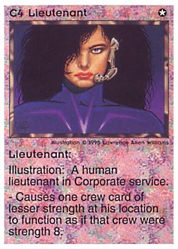           C4 ‑ Lieutenant  Set: NE  Rarity: U1    Artist: Lawrence Allen Williams    