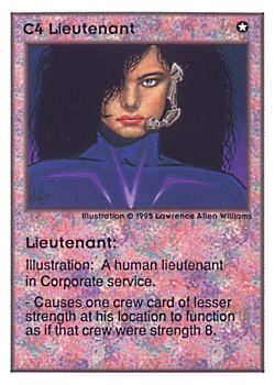           C4 ‑ Lieutenant  Set: UE  Rarity: U1    Artist: Lawrence Allen Williams    