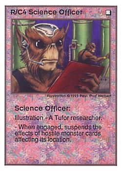           R/C4 ‑ Science Officer  Set: UE  Rarity: C1    Artist: Paul 'Prof' Herbert    