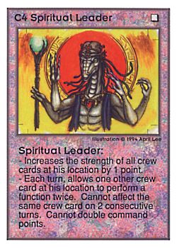           C4 ‑ Spiritual Leader  Set: UE  Rarity: R1    Artist: April Lee    