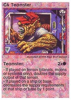           C4 ‑ Teamster  Set: NE  Rarity: C1    Artist: Paul 'Prof' Herbert    