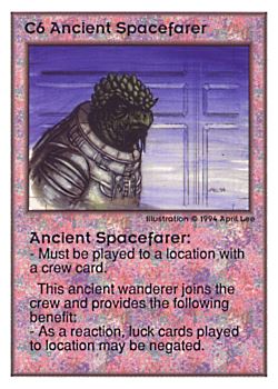           C6 ‑ Ancient Spacefarer  Set: UE  Rarity: V1    Artist: April Lee    