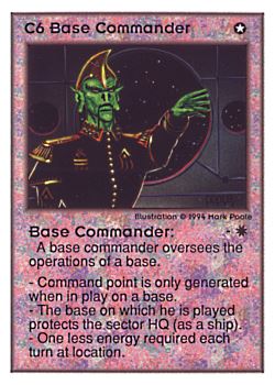           C6 ‑ Base Commander  Set: UE  Rarity: V1    Artist: Mark Poole    