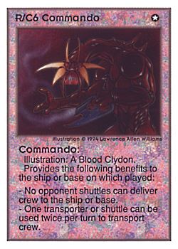           R/C6 ‑ Commando  Set: UE  Rarity: R1    Artist: Lawrence Allen Williams    