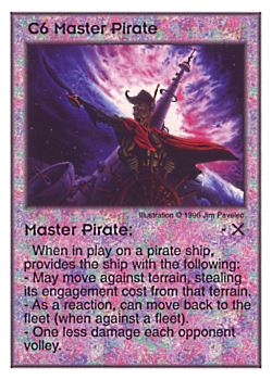           C6 ‑ Master Pirate  Set: Pir  Rarity: U1    Artist: Jim Pavelec    