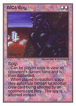           R/C6 ‑ Spy  Set: UE  Rarity: R1    Artist: Nivard    
