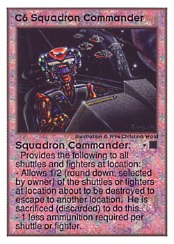           C6 ‑ Squadron Commander  Set: UE  Rarity: R1    Artist: Christina Wald    