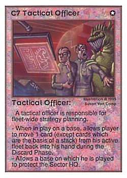           C7 ‑ Tactical Officer  Set: UE  Rarity: V1    Artist: Susan Van Camp    