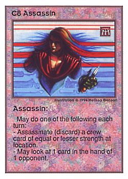           C8 ‑ Assassin  Set: UE  Rarity: V1    Artist: Melissa A. Benson    