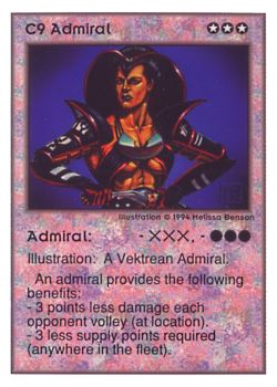           C9 ‑ Admiral  Set: UE  Rarity: V1    Artist: Melissa A. Benson    