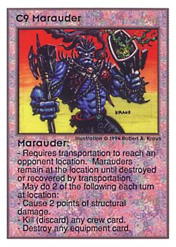           C9 ‑ Marauder  Set: UE  Rarity: V1    Artist: Robert A. Kraus    
