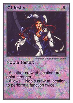           C1 ‑ Jester ‑ Noble Jester  Set: Per  Rarity: U1    Artist: Heather Bruton    