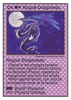           D4 ‑ Rogue Dragoness  Set: Pir  Rarity: U1    Artist: Susan Dawe    