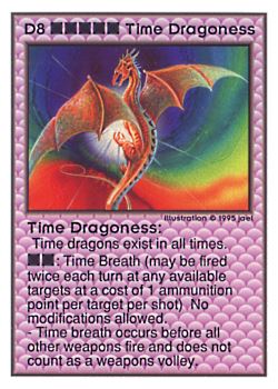          D8 ‑ Time Dragoness  Set: UE  Rarity: V1    Artist: jael    