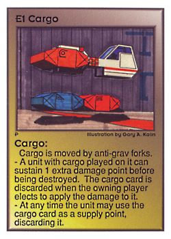           E1 ‑ Cargo  Set: UE  Rarity: C1    Artist: Gary A. Kalin    