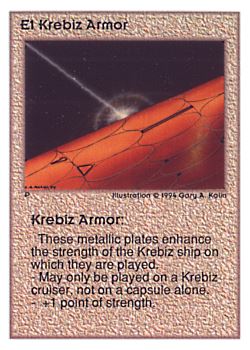           E1 ‑ Krebiz Armor  Set: UE  Rarity: R4    Artist: Gary A. Kalin    