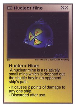           E2 ‑ Nuclear Mine  Set: UE  Rarity: C1    Artist: Alec Keating*    