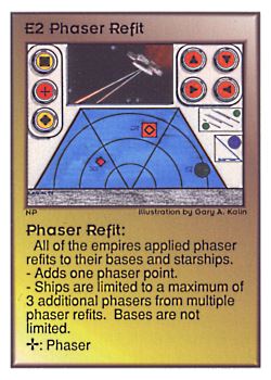           E2 ‑ Phaser Refit  Set: UE  Rarity: C1    Artist: Gary A. Kalin    