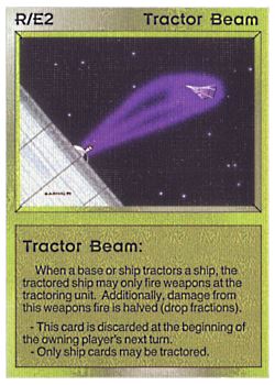 Need: 0    Want: 0    Have: 3 (+36)    Will Trade: 0    In Storage: 2              R/E2 ‑ Tractor Beam  Set: AL  Rarity: C1    Artist: Gary A. Kalin    