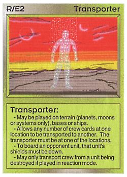 Need: 0    Want: 0    Have: 6 (+78)    Will Trade: 2    In Storage: 5              R/E2 ‑ Transporter  Set: AL  Rarity: VC1    Artist: Gary A. Kalin    