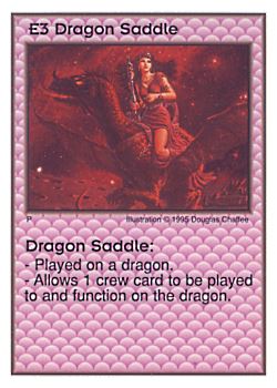           E3 ‑ Dragon Saddle  Set: AT  Rarity: R1    Artist: Douglas Chaffee    