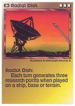           E3 ‑ Radial Dish  Set: NE  Rarity: C1    Artist: Ralph Pecchia Jr.    