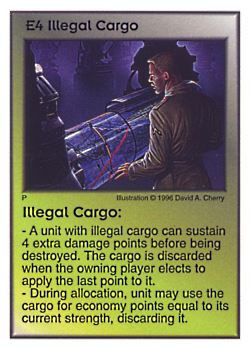           E4 ‑ Illegal Cargo  Set: Pir  Rarity: U1    Artist: David A. Cherry    