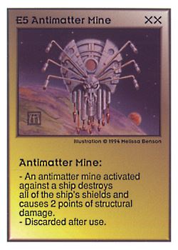           E5 ‑ Antimatter Mine  Set: UE  Rarity: V1    Artist: Melissa A. Benson    