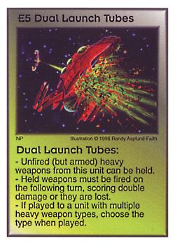           E5 ‑ Dual Launch Tubes  Set: Pir  Rarity: U1    Artist: Randy Asplund‑Faith    